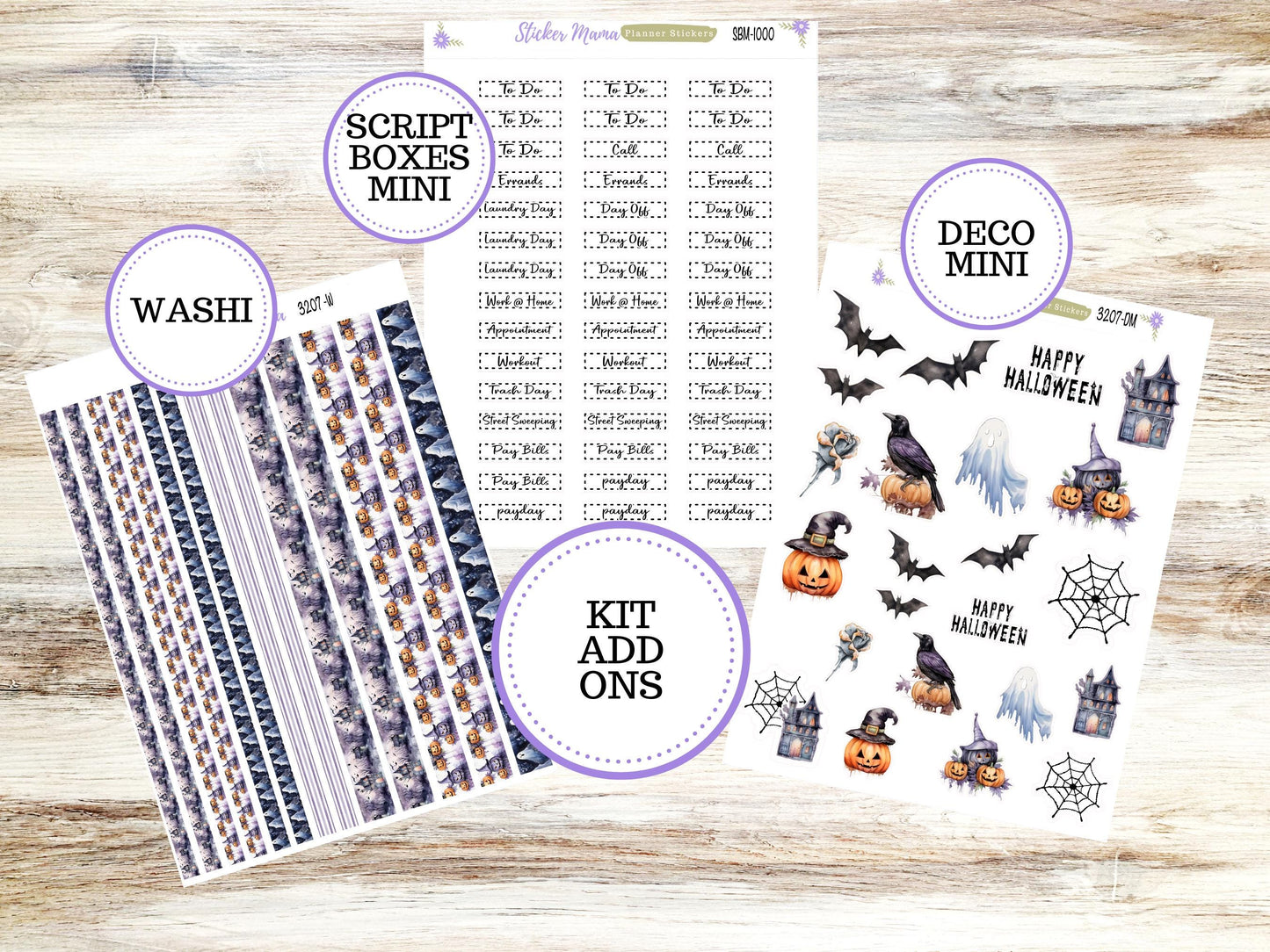 JOURNALING KIT  || #3207 ||  Haunted Haven  || Journal Planner || Planner Stickers || Journal Stickers