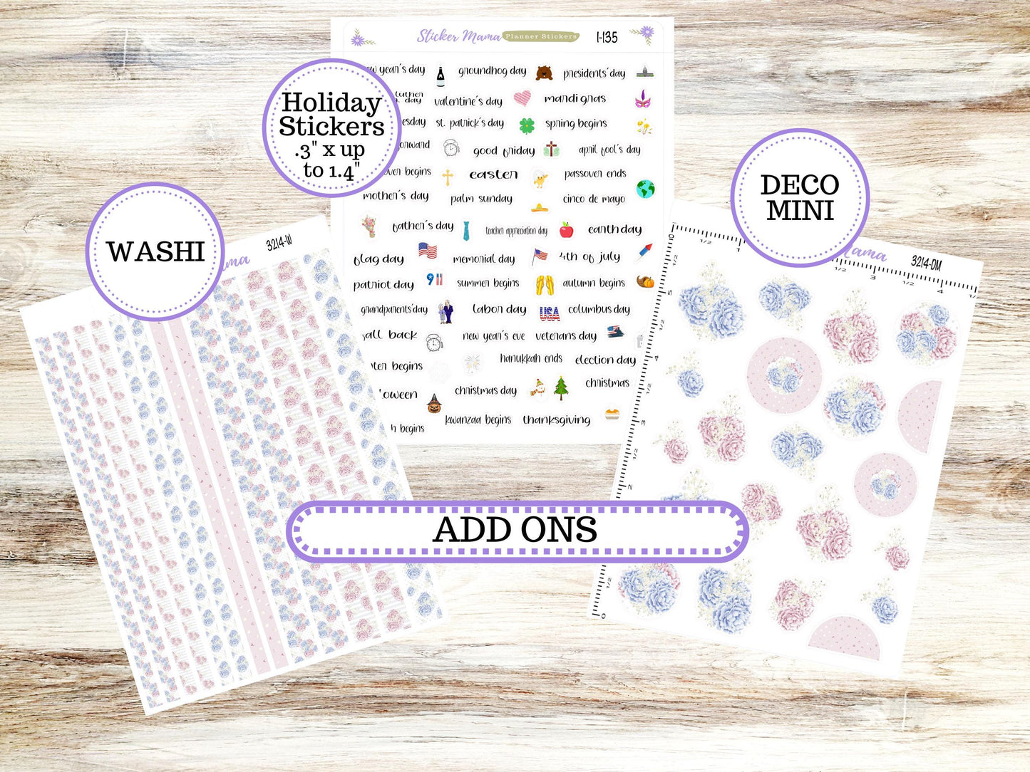 LD Large "The Scout" || PORTRAIT Weekly + Monthly Planner Kit #3121 || April Easter Petals || Laurel Denise Kit Portrait || 12-25