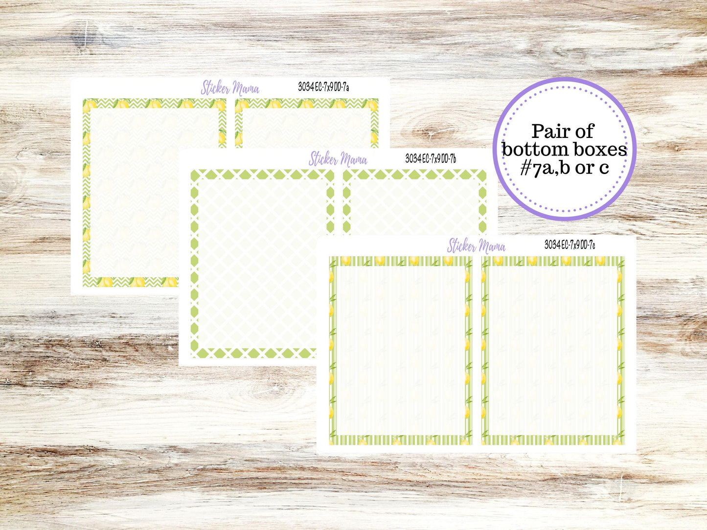 ERIN CONDREN Daily Duo Planner Kit DD-3034 || Fresh Squeeze || Daily Duo Planner Sticker Kit || Erin Condren ||