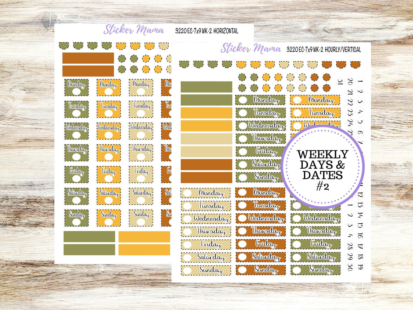 Erin Condren Weekly Planner Kit WK-3220 | Falling Colors
