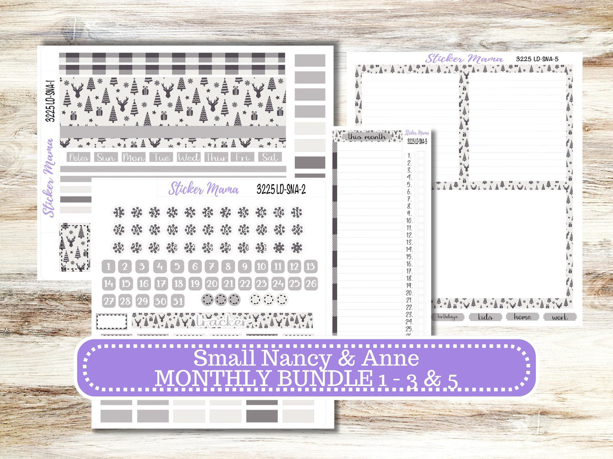 Laurel Denise Small Anne and Nancy Planner Sticker Kit 3225 | Sleek Season | Month of Choice | 9-26