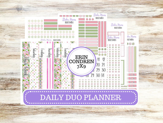 ERIN CONDREN Daily Duo Planner Kit DD-3121 || Easter Petals || Daily Duo Planner Sticker Kit || Erin Condren ||