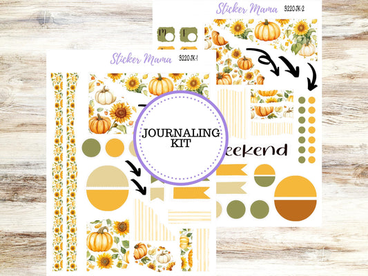 Journal Planner Sticker Kit  | Sunflower Harvest #3220