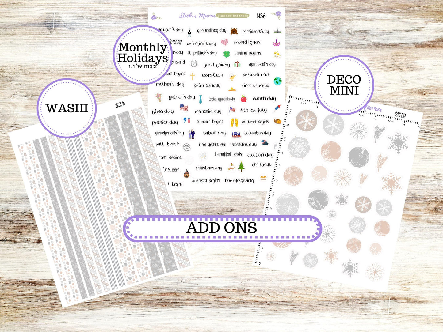 LD POP-UP Week+Month Planner Kit #3211 || The Jo || Pastel Wonderland || Laurel Denise Kit || Laurel Denise Stickers || 10-25