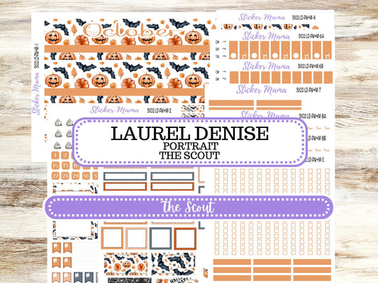 LD "The Scout" || PORTRAIT Weekly + Monthly Planner Kit #3102 || Pumpkin Town || Laurel Denise Kit Portrait || Aug 25
