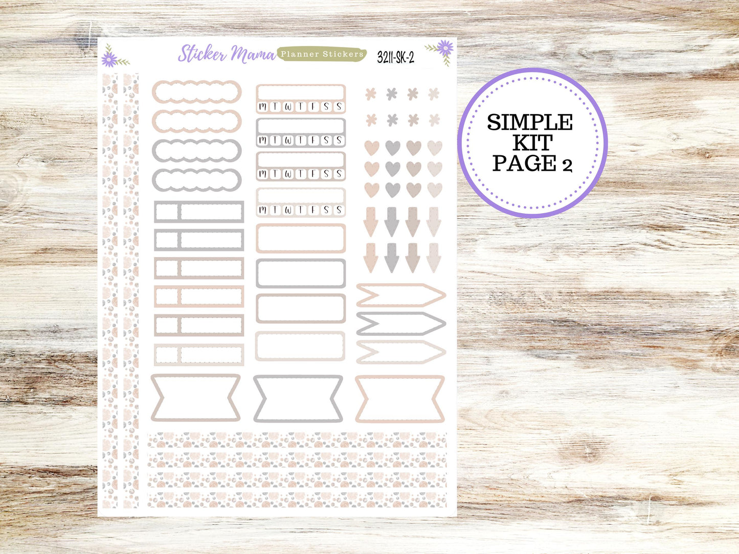SIMPLE KIT  || #3211 || Pastel Wonderland || Any Kind Planner || Planner Stickers || Planner Stickers