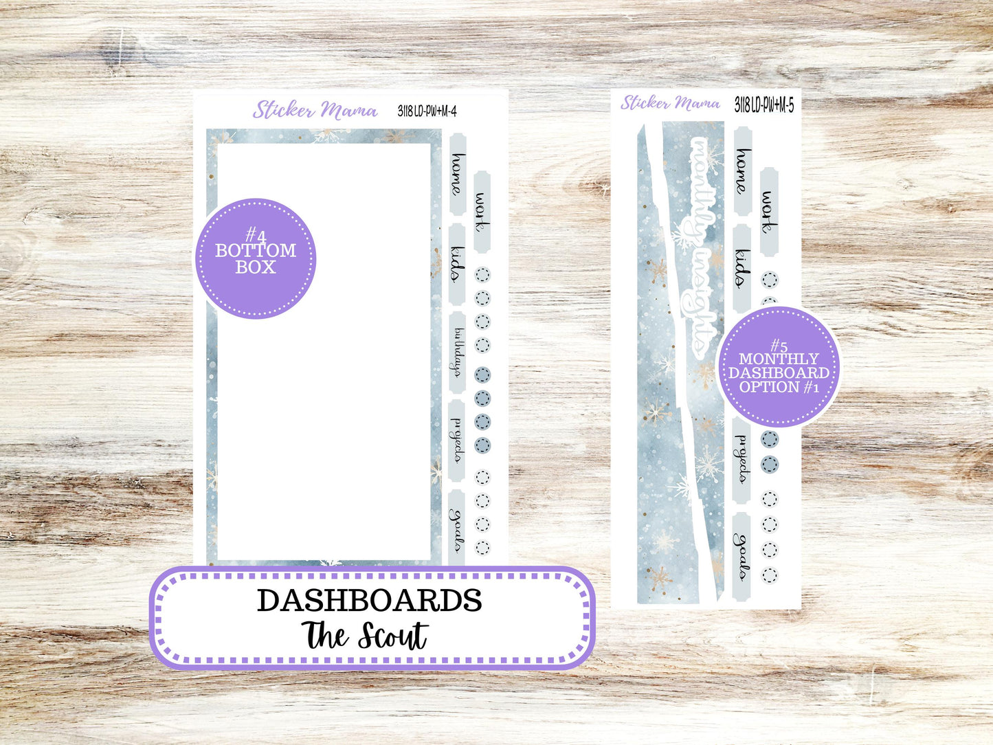 LD Large "The Scout" || PORTRAIT Weekly + Monthly Planner Kit #3118 || January || Laurel Denise Kit Portrait || || 10-25