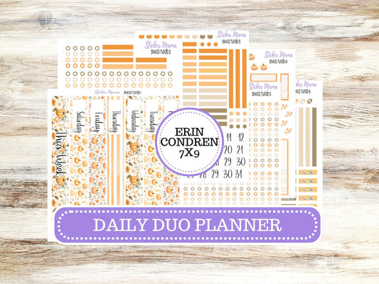 ERIN CONDREN Daily Duo Planner Kit DD 3114 || September  || Daily Duo Planner Sticker Kit || Erin Condren ||