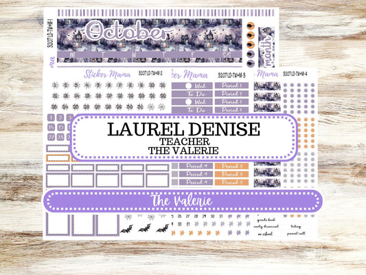 LD "The Valerie" || TEACHER Week + Month Planner Kit #3207 || Haunted Haven ||Laurel Denise Kit || Laurel Denise Teacher Planner || Aug 25