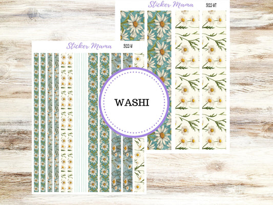 WASHI PLANNER STICKERS || 3122 || Vintage Blooms || Washi Stickers || Planner Stickers || Washi for Planners