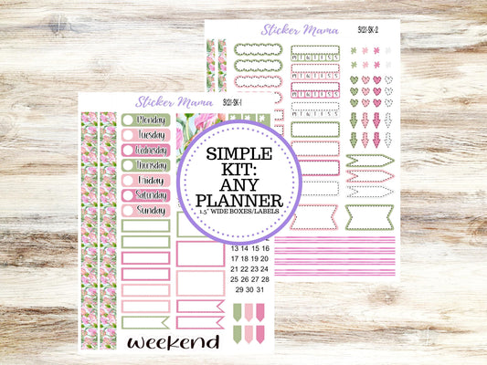 SIMPLE KIT  || #3121 || Easter Petals || Any Kind Planner || Planner Stickers || Planner Stickers