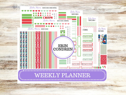 ERIN CONDREN Weekly Planner Kit WK-3209 || December || Weekly Planner Sticker Kit || Erin Condren ||