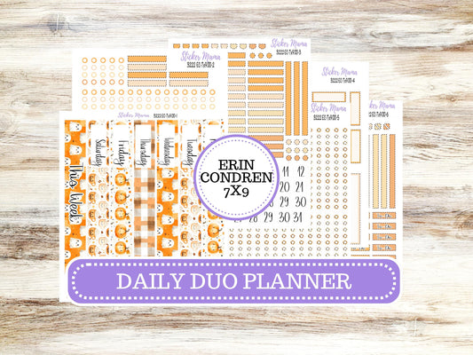 Erin Condren Daily Duo Planner Sticker Kit | 3222 Cozy Ghost