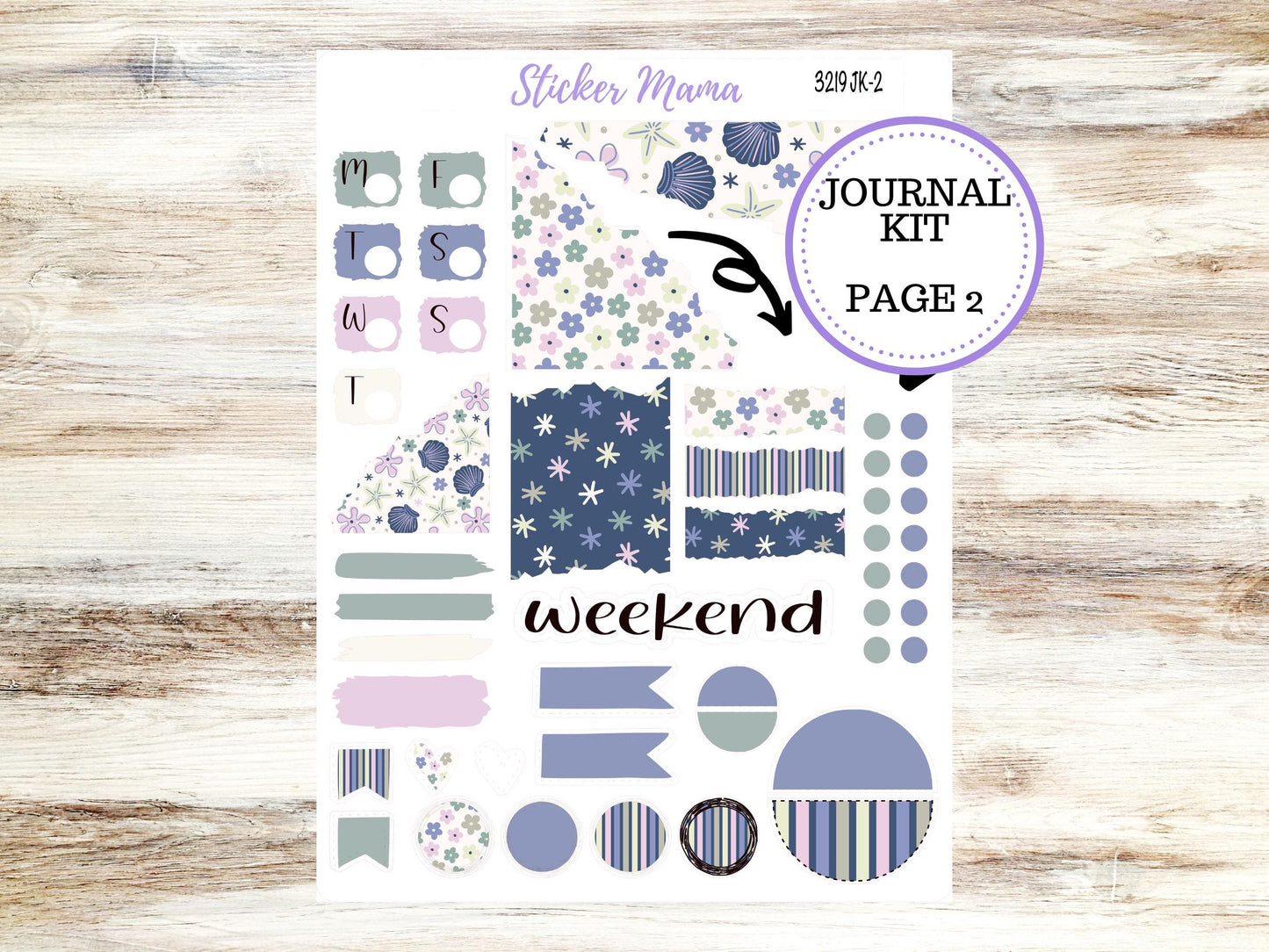Journal Planner Sticker Kit | Tropical Trinkets 3219