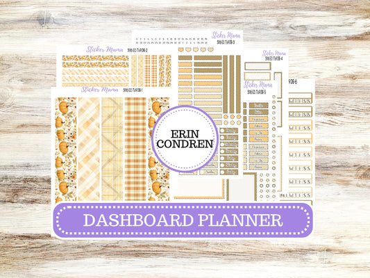 Erin Condren Dashboard Planner Kit DB | 3116 Pumpkin Spice