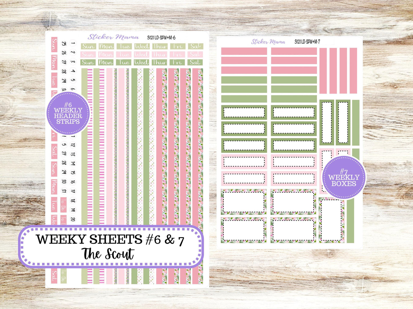 LD Small "The Scout" || PORTRAIT Weekly + Monthly Planner Kit #3121 || April Eater Petals || Laurel Denise Kit Portrait  || 12-25