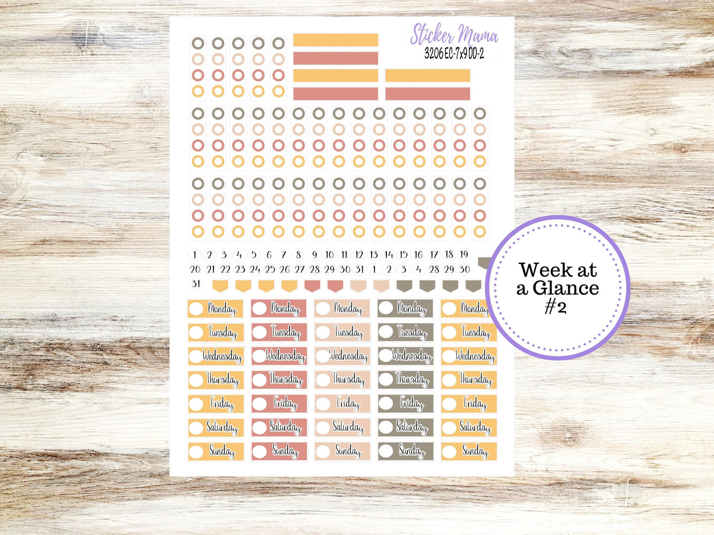 ERIN CONDREN Daily Duo Planner Kit DD-3206 || Falling Colors  || Daily Duo Planner Sticker Kit || Erin Condren ||