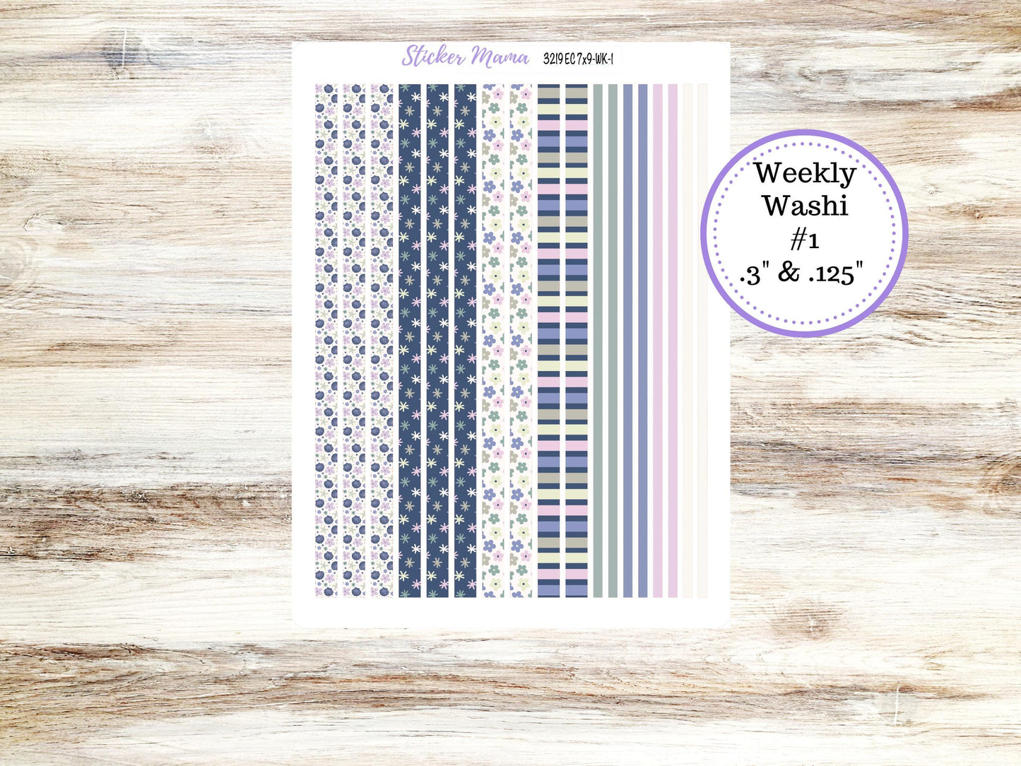 Erin Condren Weekly Planner Kit | Vertical & Hourly Stickers | WK-3219 Tropical Trinkets