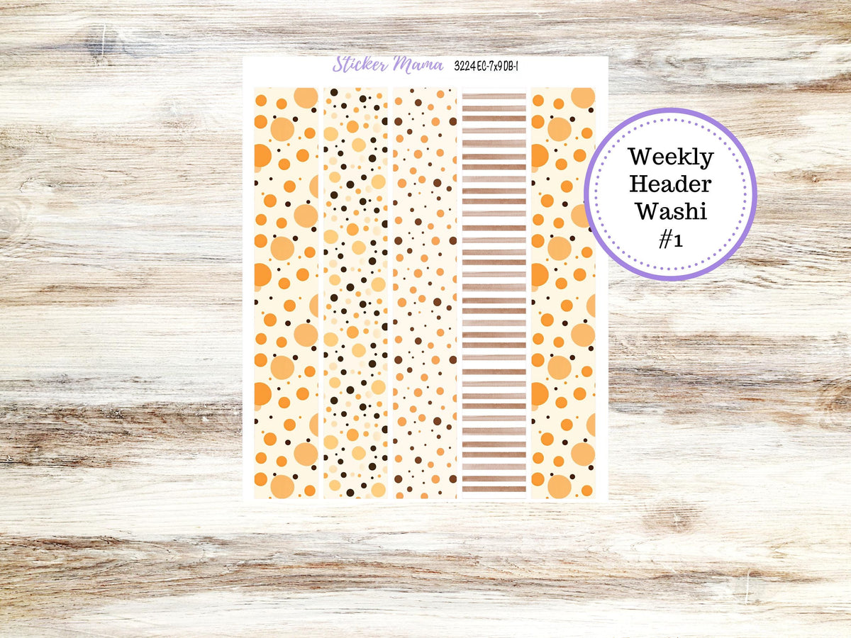 Erin Condren Dashboard Planner Kit DB | 3224 Fall Polka Dot