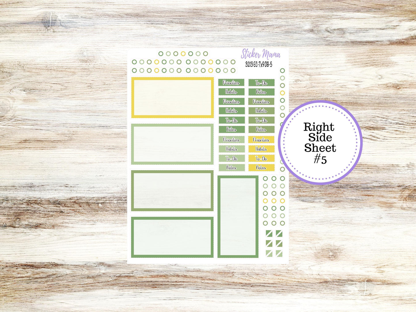 ERIN CONDREN Dashboard Planner Kit DB-3213 || March - Lucky Blossom || Dashboard Planner Sticker Kit || Erin Condren ||