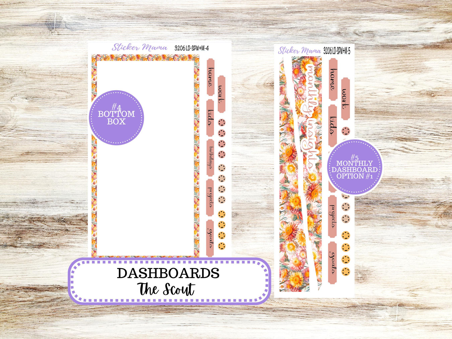 Laurel Denise Small Scout Planner Sticker Kit | Portrait Weekly + Monthly | September 3206 Falling Colors | 6-26
