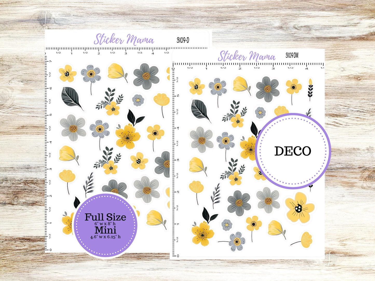 Deco Planner Stickers | Planner Clipart | May Flowers #3109