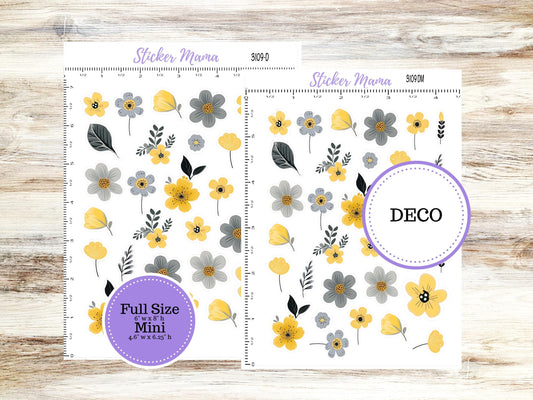 Deco Planner Stickers | Planner Clipart | May Flowers #3109