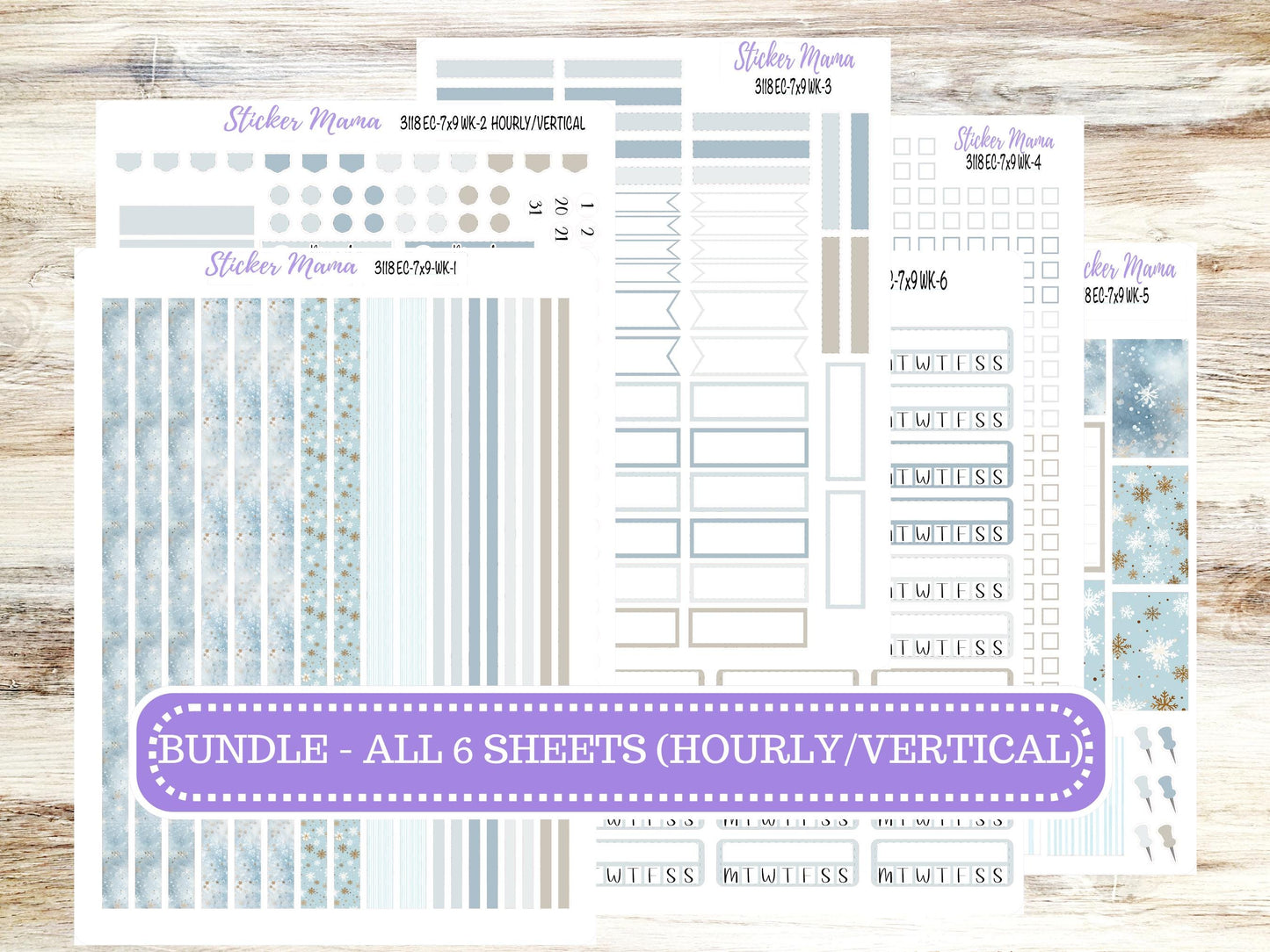ERIN CONDREN Weekly Planner Kit WK-3118 || January || Weekly Planner Sticker Kit || Erin Condren || 10-25