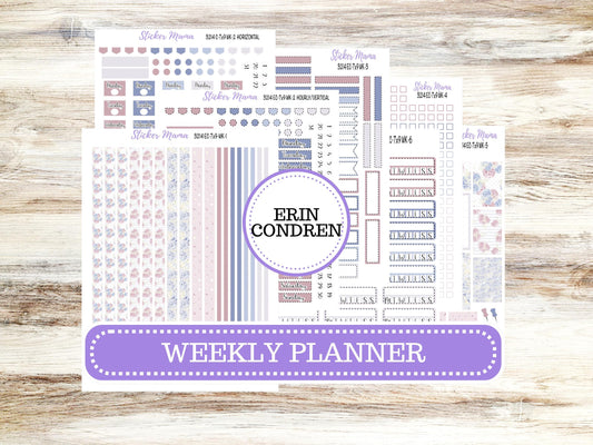 ERIN CONDREN WK-3214 || Peony Palace || Weekly Planner Kit || Erin Condren || Hourly Planner Kit || March Vertical Planner Kit