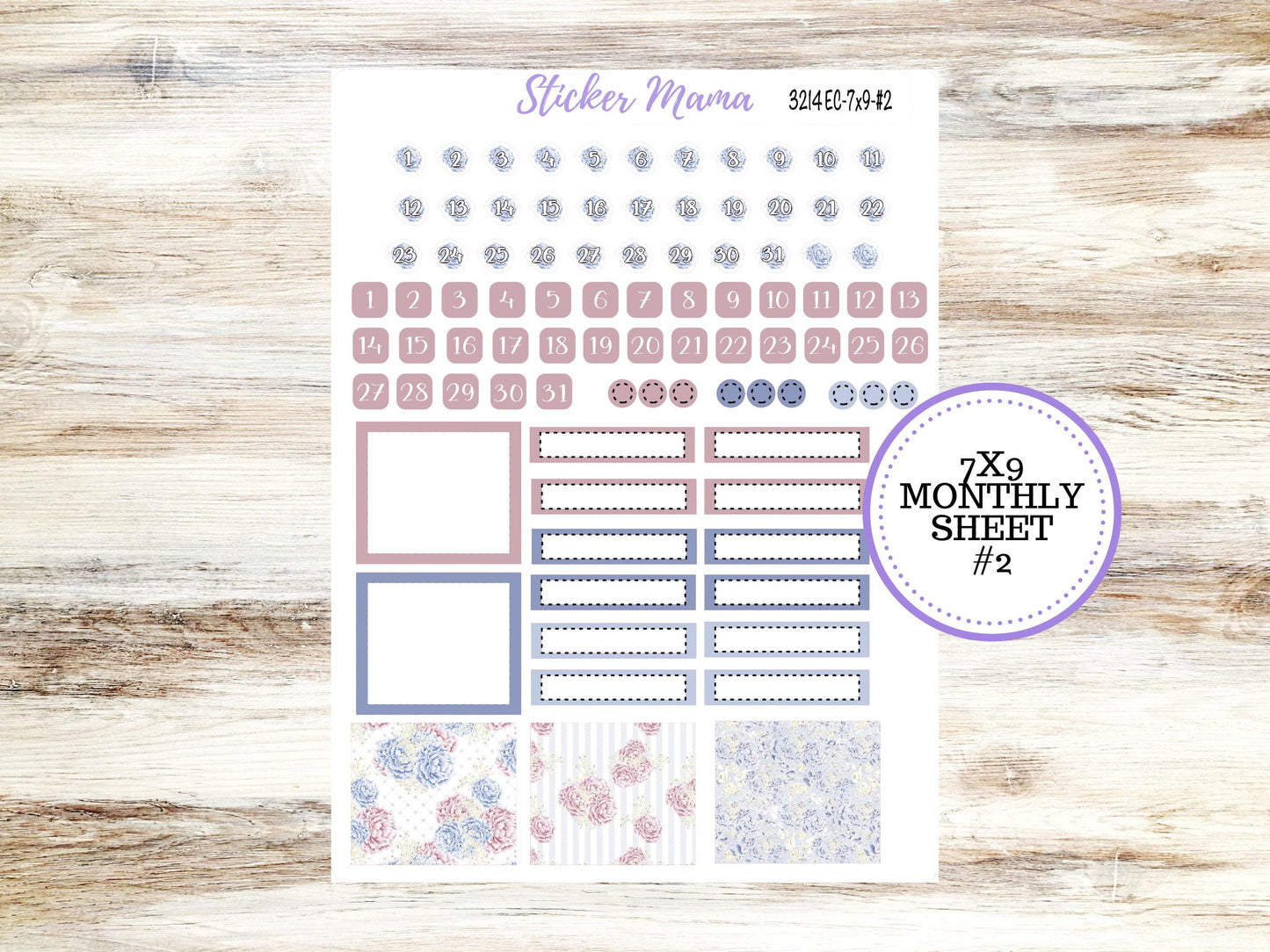 ERIN CONDREN Monthly Kit-3214 || 7X9 || Peony Palace - 7x9 ec April Monthly Kit -  Monthly Planner Kits -  Monthly Pages || 12-25
