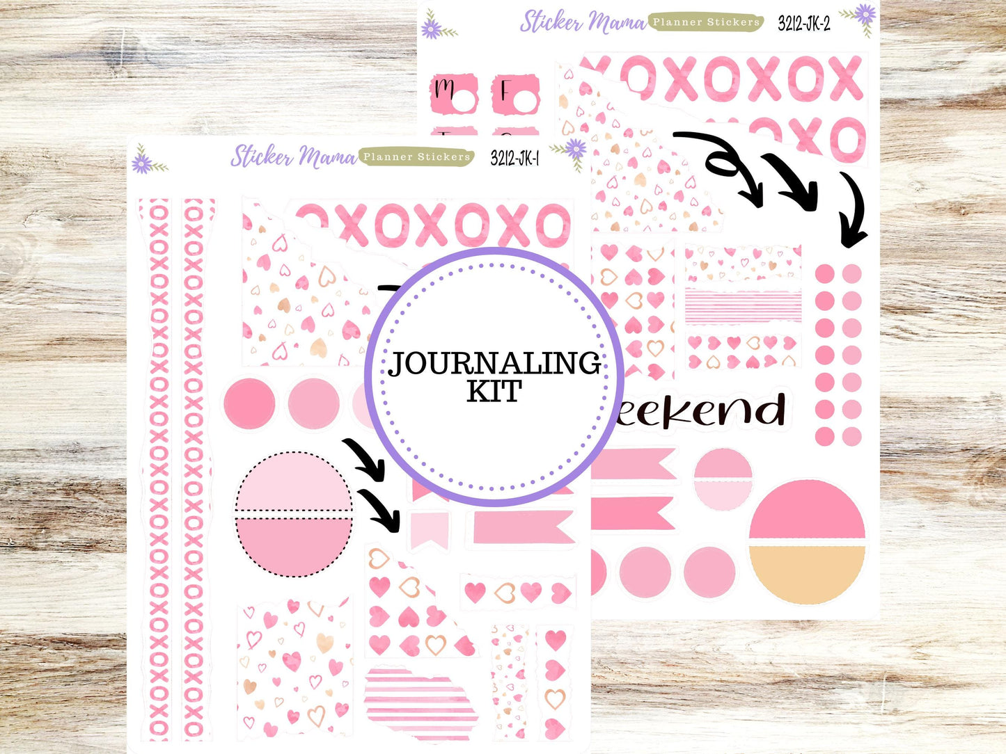 JOURNALING KIT  || #3212 ||  Love Notes || Journal Planner || Planner Stickers || Journal Stickers