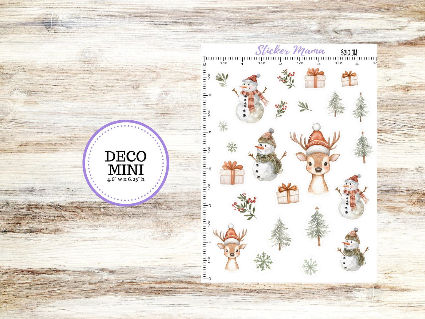DECO-3210 || Frosty Friends Deco || PLANNER STICKERS || Christmas Stickers ||