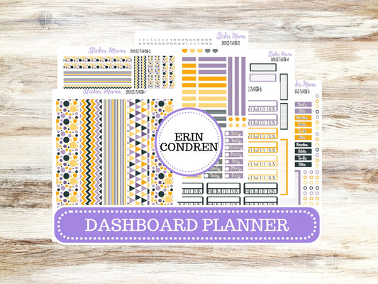 ERIN CONDREN Dashboard Planner Kit DB-3115 || Spooky Palette  || Dashboard Planner Sticker Kit || Erin Condren ||