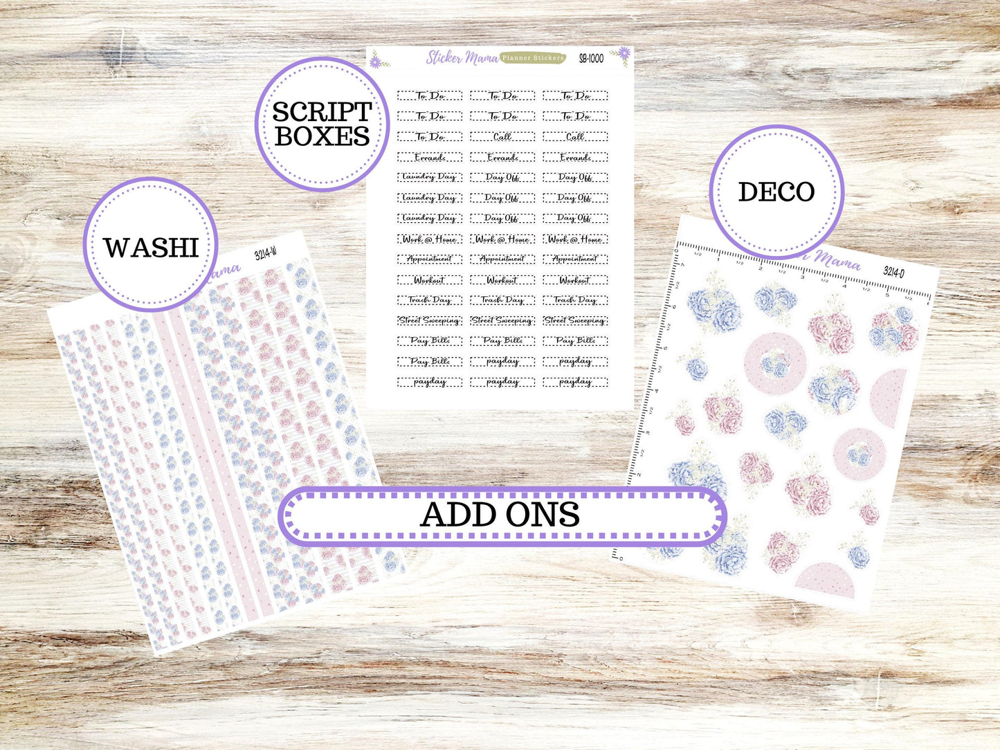 LD “The Nancy & Anne” Large || Week + Month PLANNER Monthly Kit #3214 Peony Palace || Horizontal Vertical Kit || 12-25