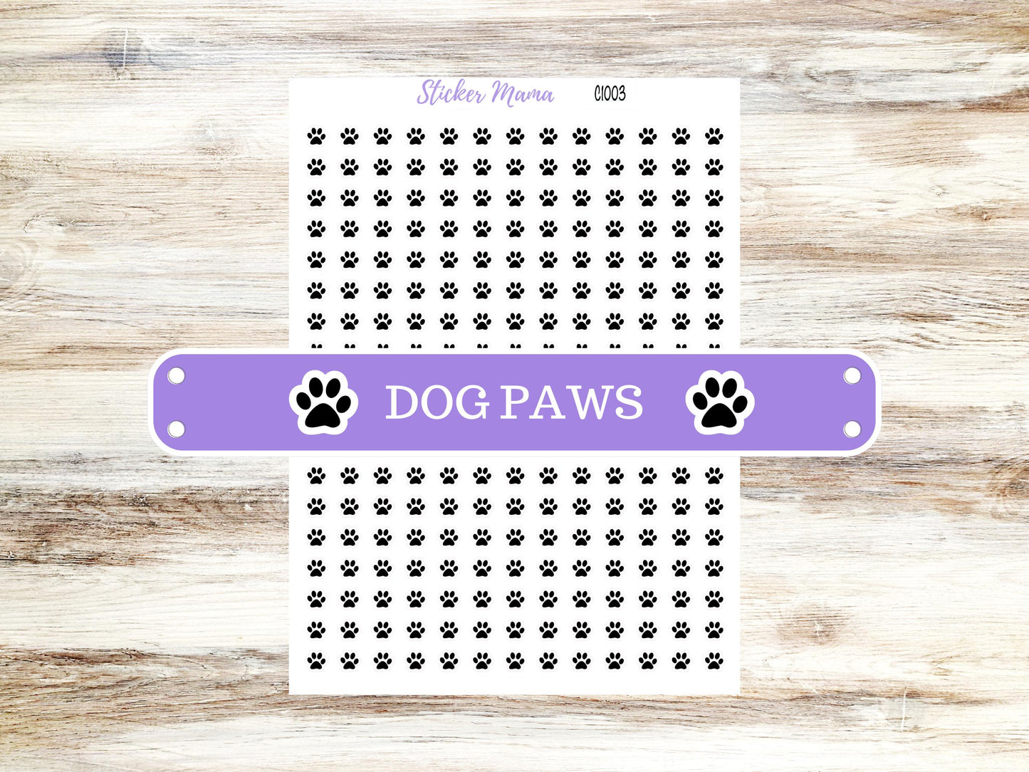 Dog Paws Planner Stickers | C1003