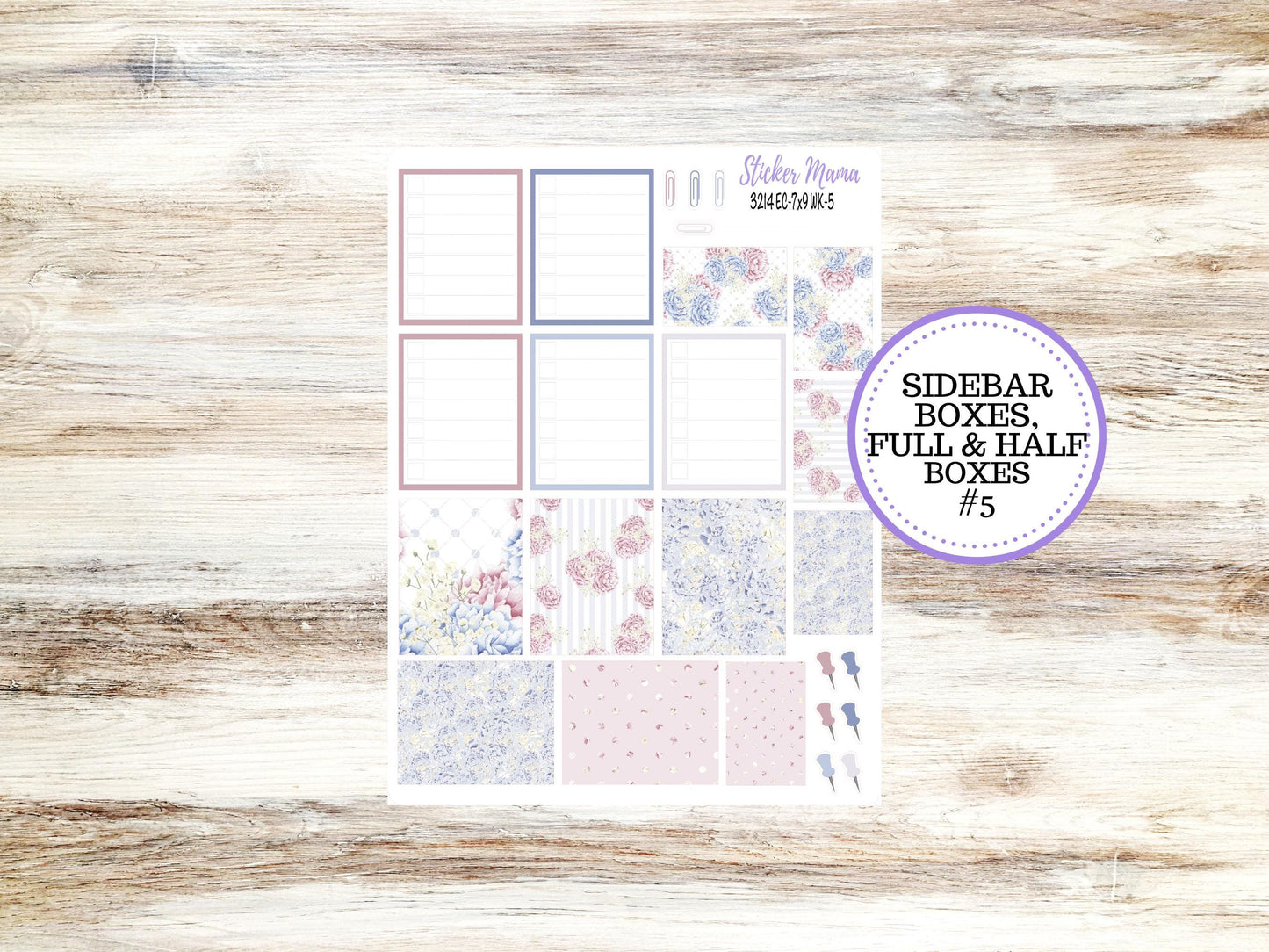 ERIN CONDREN WK-3214 || Peony Palace || Weekly Planner Kit || Erin Condren || Hourly Planner Kit || March Vertical Planner Kit