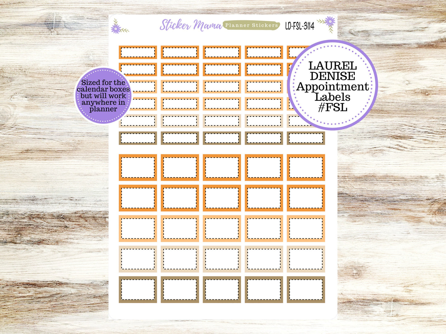 LAUREL DENISE PLANNER Kit #3114 || Laurel Denise Kit || Laurel Denise Stickers || Laurel Denise Horizontal Vertical || September