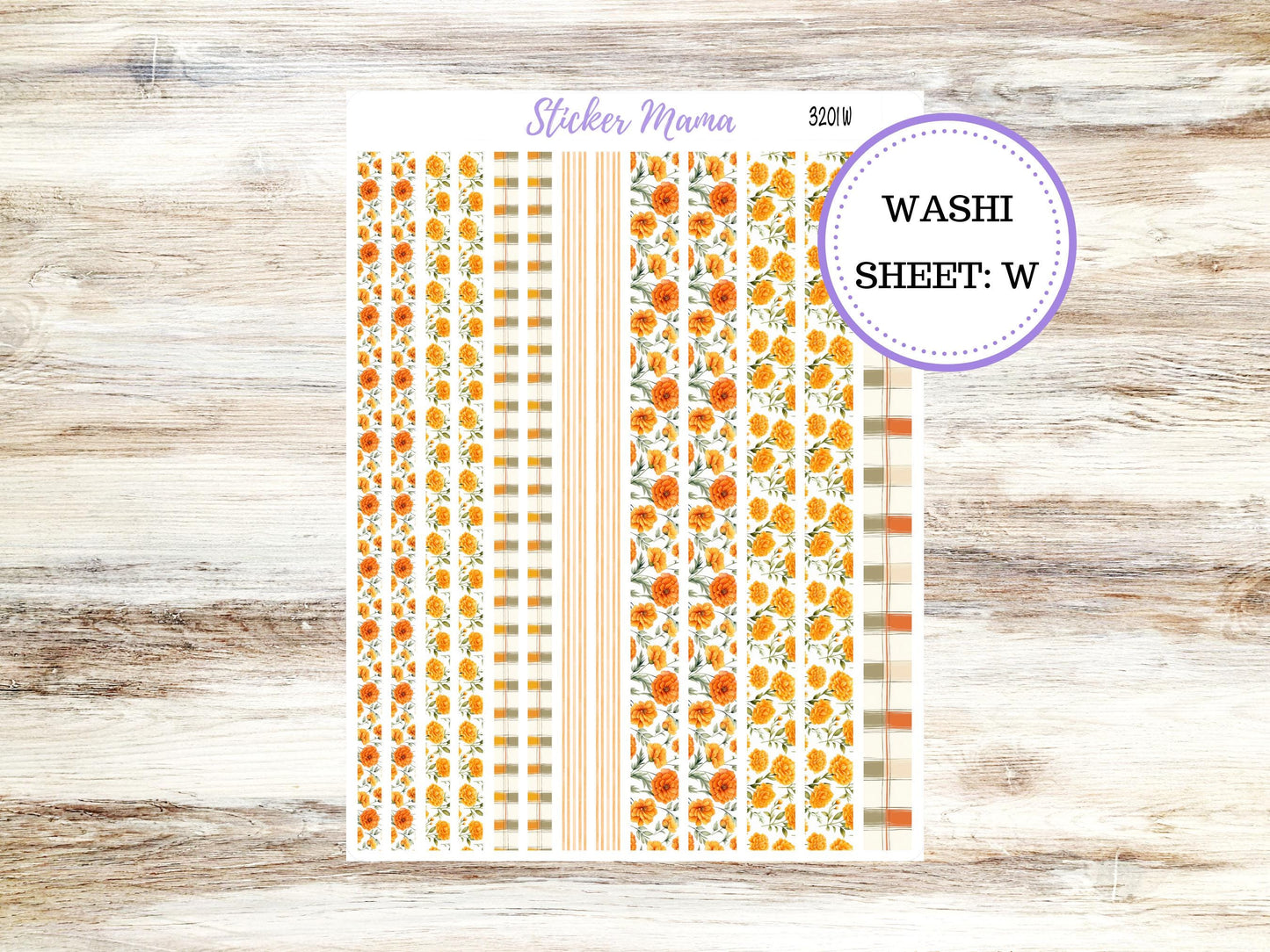 Washi Planner Stickers | Fall Colors 3201