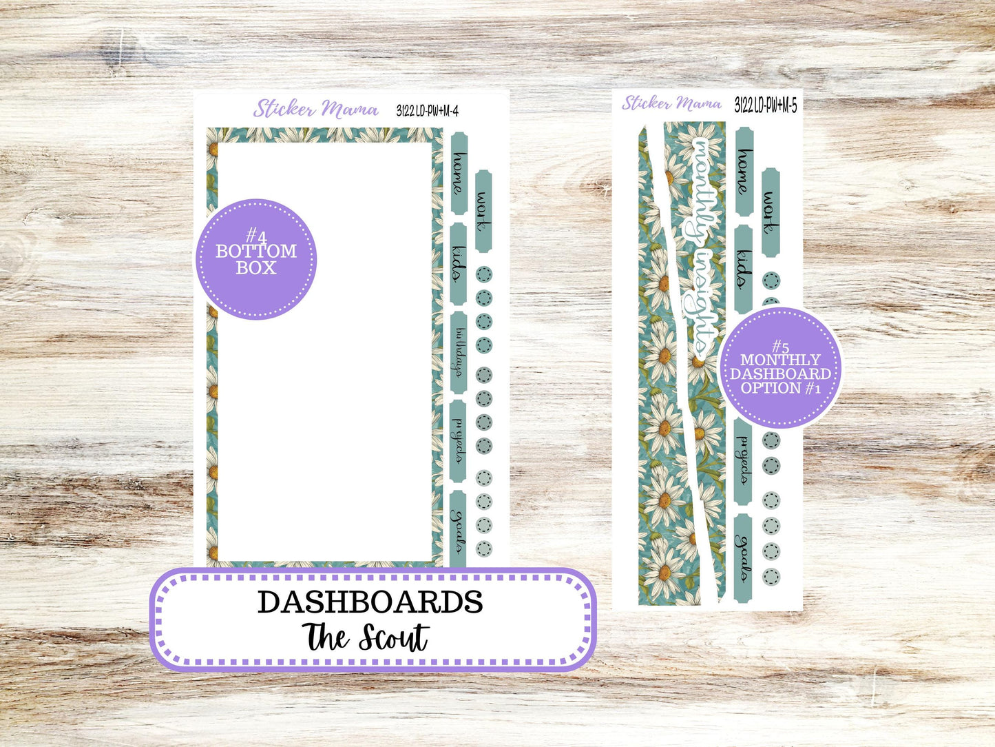 LD Large "The Scout" || PORTRAIT Weekly + Monthly Planner Kit #3122 || Vintage Bloom || Laurel Denise Kit Portrait  || 11-25