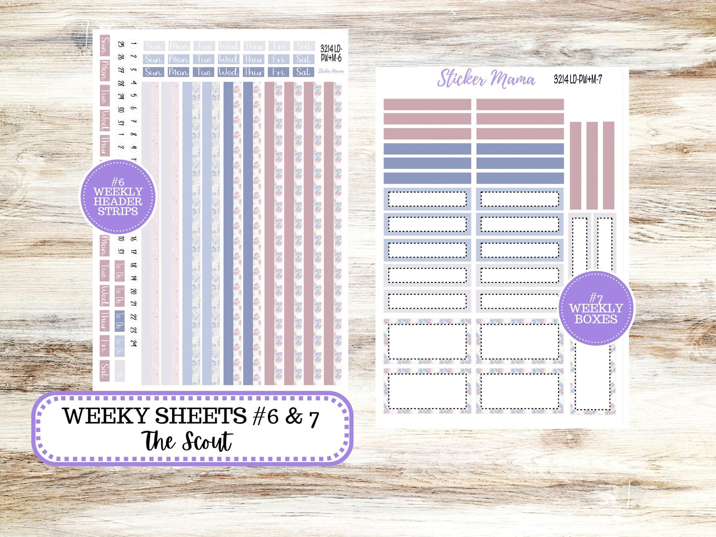 LD Large "The Scout" || PORTRAIT Weekly + Monthly Planner Kit #3121 || April Easter Petals || Laurel Denise Kit Portrait || 12-25
