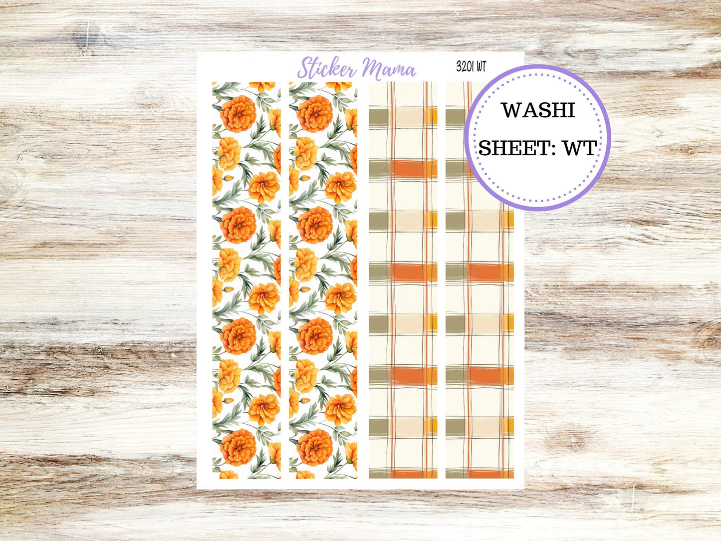 Washi Planner Stickers | Fall Colors 3201