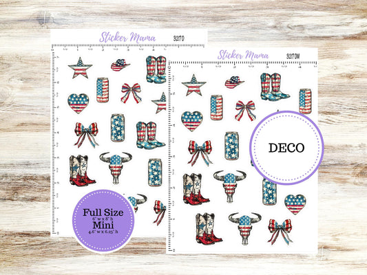 Deco Planner Stickers | 3217 Old Glory