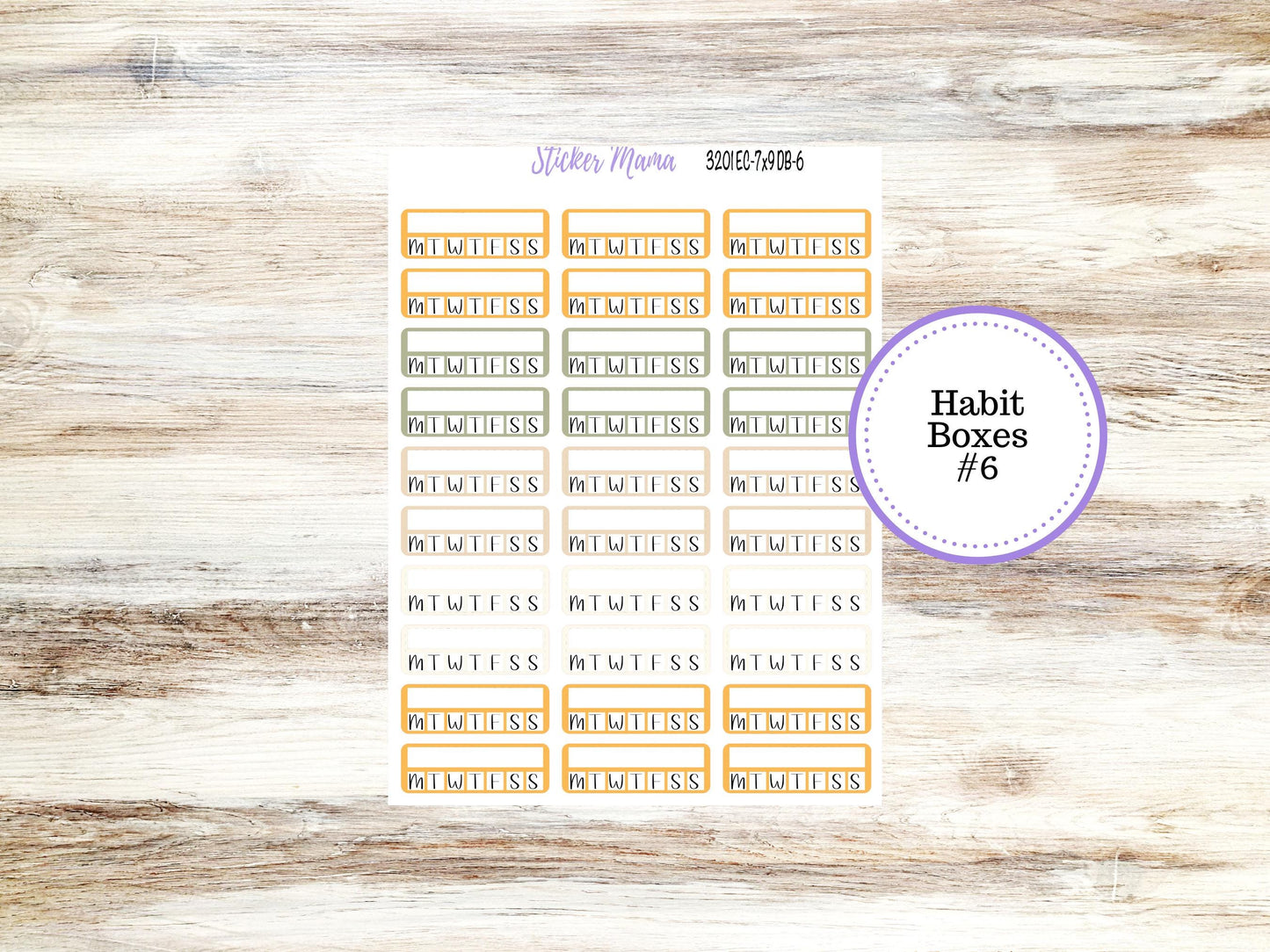 Erin Condren Dashboard Planner Sticker | Kit DB-3201 Fall Colors
