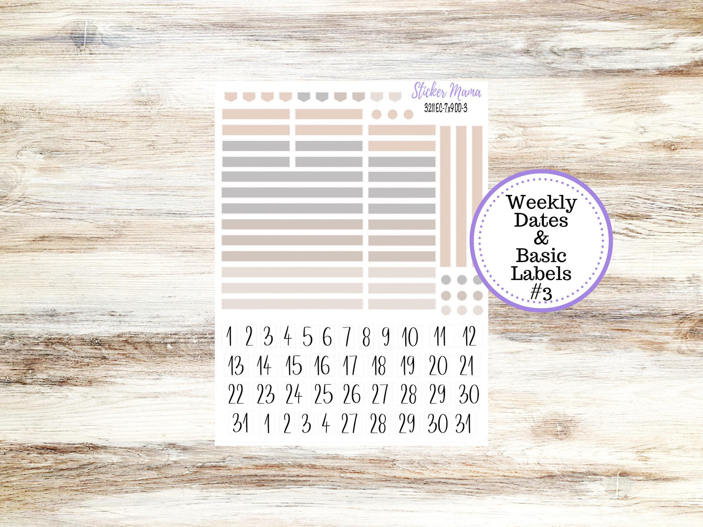 ERIN CONDREN Daily Duo Planner Kit DD-3211 || January - Pastel Wonderland || Daily Duo Planner Sticker Kit || Erin Condren ||