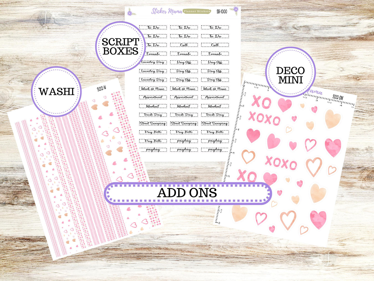 LD "Th Rose" Small || 4 COLUMN Mini (formerly the project mini) Size Planner Kit #3212 || Love Notes || Project Stickers || 10-25