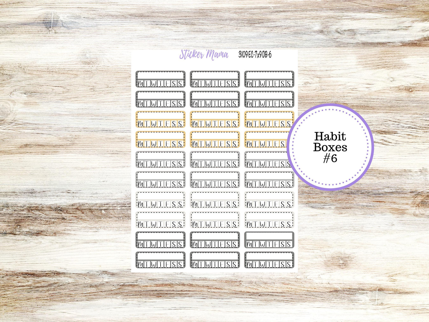 Erin Condren Dashboard Planner Sticker Kit | DB-3215 Charming Roses