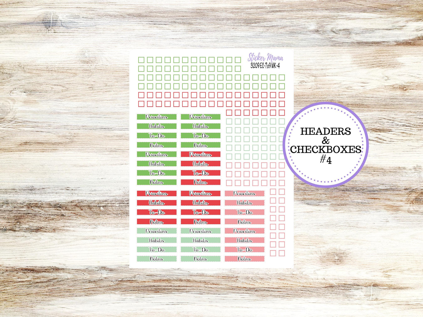 ERIN CONDREN Weekly Planner Kit WK-3209 || December || Weekly Planner Sticker Kit || Erin Condren ||