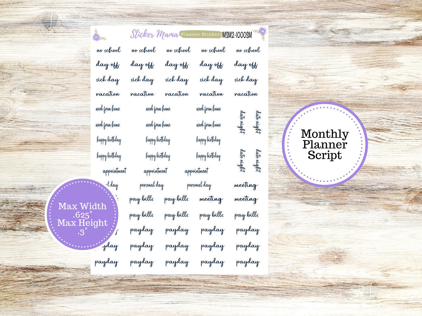 LD SMALL "The Anne" & "The Nancy" || MINI Week + Month Planner Kit #3210 || Laurel Denise Horizontal Vertical || Frosty Friends || 9-25