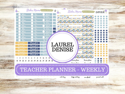 LAUREL DENISE TEACHER Weekly Planner Kit #3112 || Butterfly Bliss ||Laurel Denise Kit || Laurel Denise Horizontal Vertical