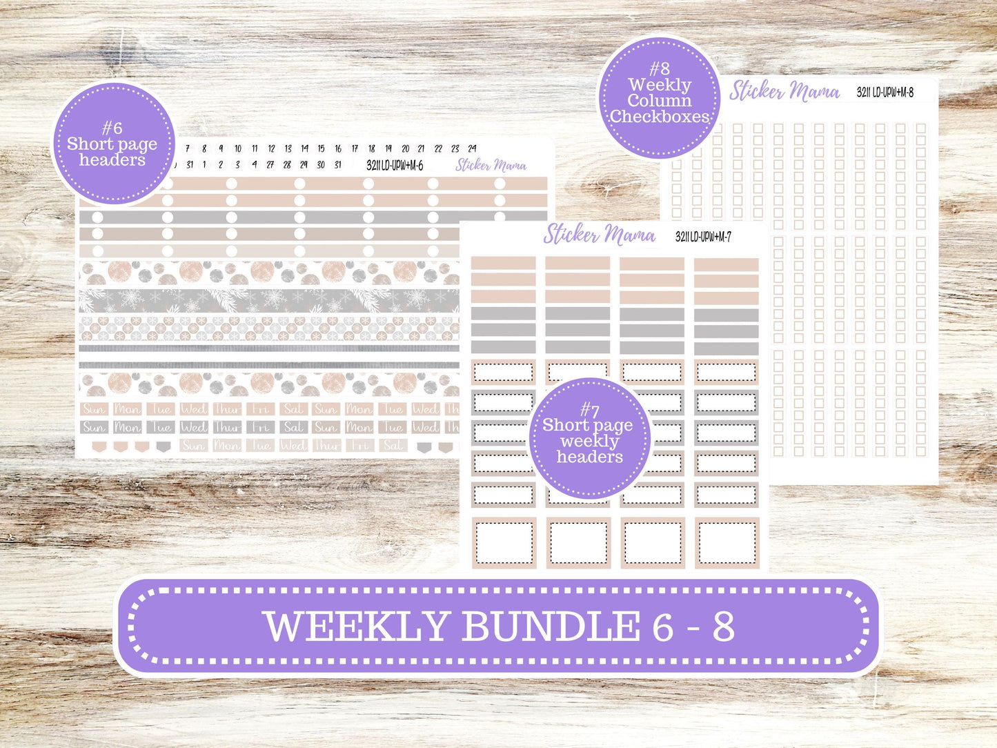 LD POP-UP Week+Month Planner Kit #3211 || The Jo || Pastel Wonderland || Laurel Denise Kit || Laurel Denise Stickers || 10-25